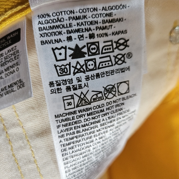 Levi's 501 Yellow Jeans NWT - Picture 12 of 16
